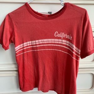 BRANDY MELVILLE Red “California” Shirt